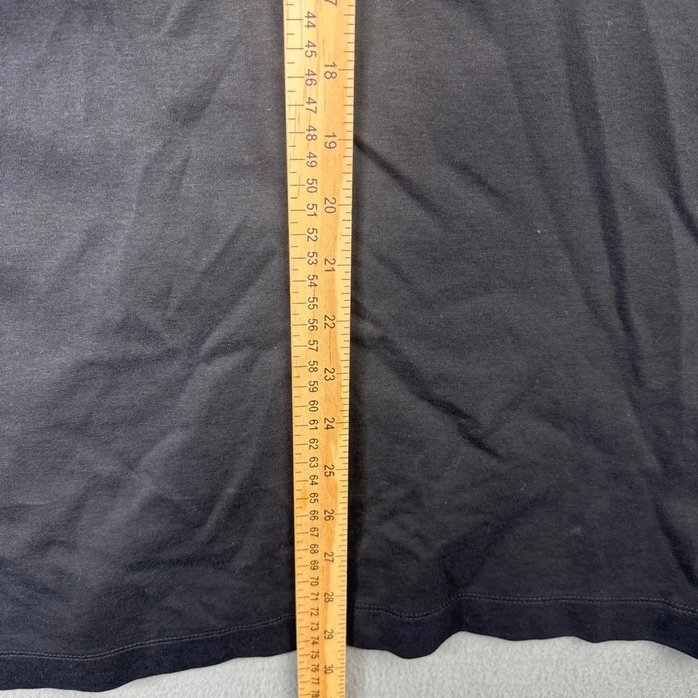 Banana Republic Mens Large Tall Black Tipped Full Button 100% Cotton Polo Shirt